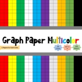 Graph Paper Multicolor | Notebook | Grid Paper | 20 Different colors