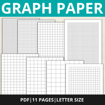 Preview of Blank Graph Paper Printable, Square Grid Paper, Multiplication Grid Paper