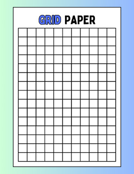 Graph Paper Simple Square Grid - Square grid paper by TeachWonders