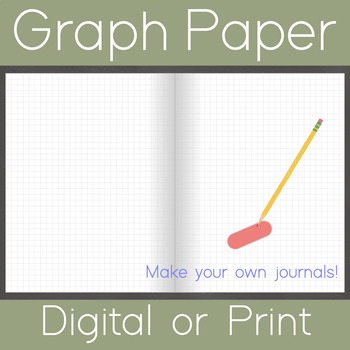 Preview of Graph Paper (Use as digital or make copies, 2 colors)