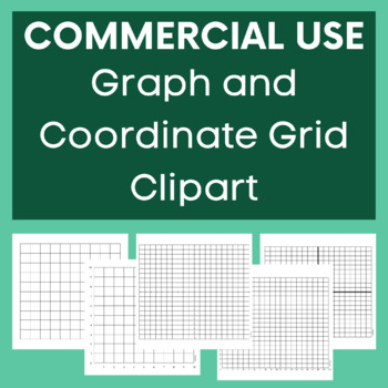 Preview of Graph Paper and Coordinate Grid Clipart Set FREE for Commercial Use