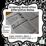 Graph Quadratic Equations Interactive Notes