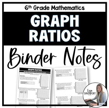Preview of Graph Ratios Binder Notes - 6th Grade Math