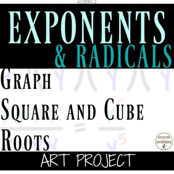 Preview of Graph Square and Cube Root Project for Radicals for Algebra 2
