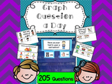 205 Graph Questions a Day (HALF PAGE) w/ 120 recording sheets