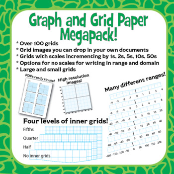Preview of Graph and Grid Paper Megapack!