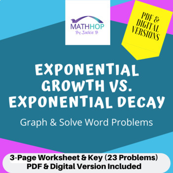 Preview of Exponential Growth vs Exponential Decay