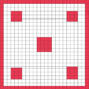 Preview of Graph paper: 14 x 19 boxes with a full page grid, half-inch squares, and no name