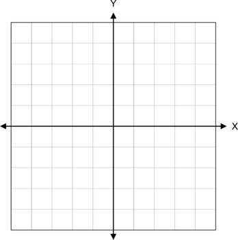 graph paper xy axis with no scale all 4 quadrants by