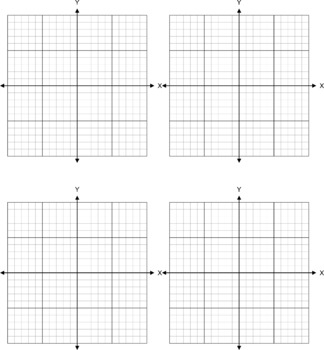 graph paper xy axis with no scale all 4 quadrants by bounce learning kids