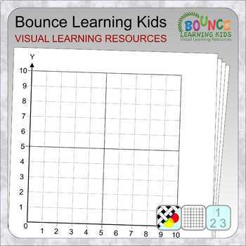 Graph Paper Xy Axis With Various Scales 1st Quadrant Only Tpt