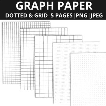 Preview of Graph paper printable, Dotted grid paper, Multiplication Grid paper