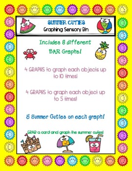 Preview of Graph the Summer Cuties Sensory Bin!