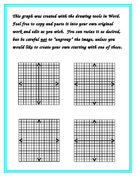 Preview of Graph to Cut and Paste - Editable