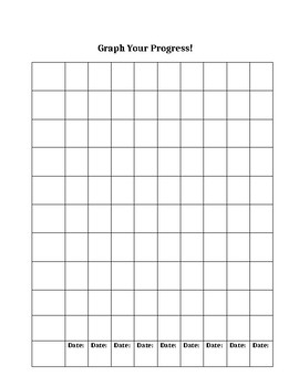 Preview of Graph your progress GRAPH