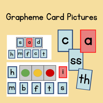 Preview of Grapheme Images - Phoneme Blending PNG Cards - COMMERCIAL LICENSE