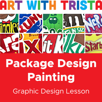 Preview of Graphic Design - Package Design / Candy Painting Art Lesson With Viewfinders