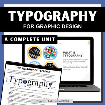 Preview of Graphic Design Curriculum in Typography with Digital Art Projects