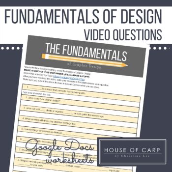 Preview of Graphic Design: Design Principles Video Questions