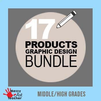 Preview of Graphic Design Lesson Bundle for Middle/High Grades