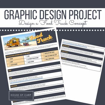 Preview of Graphic Design Project: Design a Food Truck