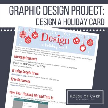 holiday card graphic design