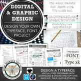 Graphic Design Project: Make a Font, Typeface, Digital Art