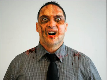 Preview of Graphic Design Zombie Photoshop Project with Lesson Plan & Video Tutorial