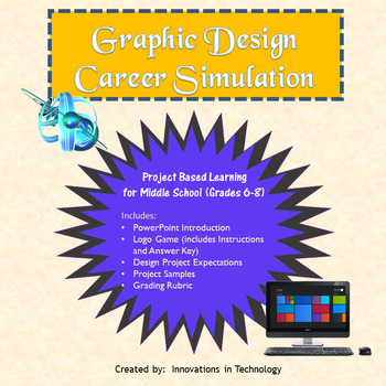 Preview of Graphic Designer - Career Simulation (Career Exploration) | Distance Learning