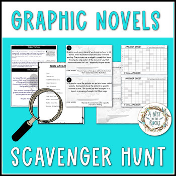 Preview of Graphic Novel Introduction - Scavenger Hunt Challenge - Gallery Walk Activity