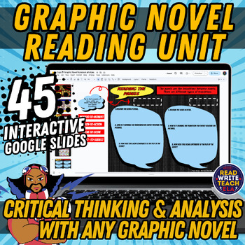 Preview of Graphic Novel Unit: DIGITAL Interactive Notebook (for any Graphic Novel)