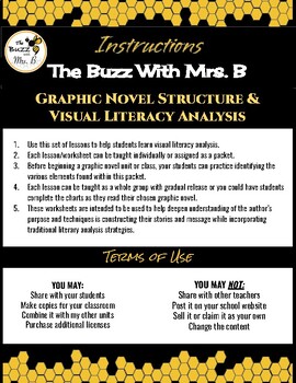 Preview of For Any Graphic Novel-Visual Literary Analysis Lessons & Worksheets