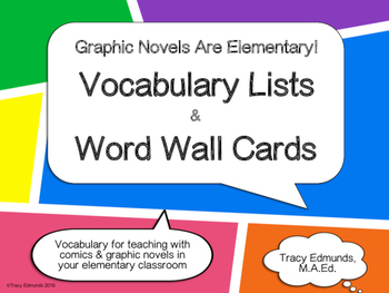 Preview of Graphic Novels Are Elementary! Vocabulary Pack