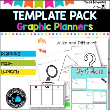 Preview of Graphic Organizers- mixed pack for a variety of subjects