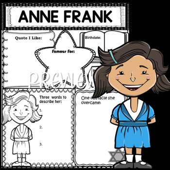 Preview of Graphic Organizer Set : Anne Frank