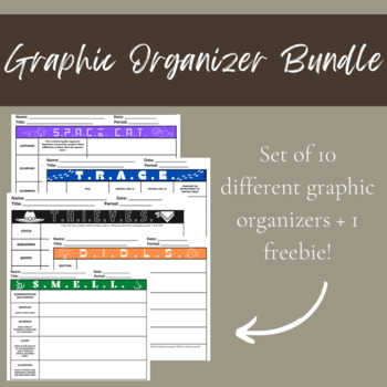 Preview of Graphic Organizer Bundle