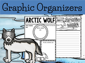 Preview of Graphic Organizer Bundle : Arctic wolf  - Polar and Arctic Animals