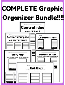 Preview of Graphic Organizer Bundle! Supports Reading and Writing