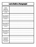 Graphic Organizer - Paragraph Writing