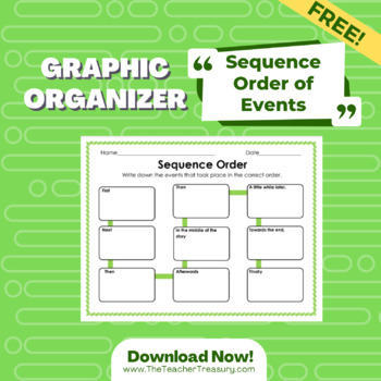 Preview of Graphic Organizer: Sequence Order of Events