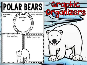 Preview of Graphic Organizers Set :  Polar Bears  - Polar and Arctic Animals