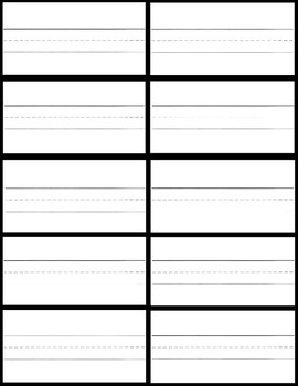 Preview of Graphic Organizer - Sight Word FlashCard Template - Cuttable