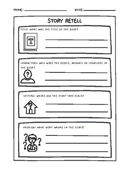 Preview of Graphic Organizer : Story Retell
