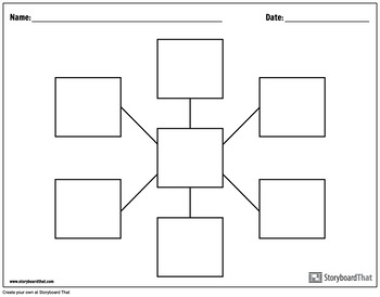 Graphic Organizer Templates Spider Charts By Storyboard That Tpt