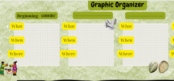 Preview of Graphic Organizer (The History of Money)