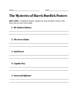 the mysteries of harris burdick the seven chairs