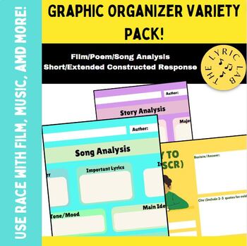 Preview of Graphic Organizer Variety Pack (Sample SCR and ECR Included!)