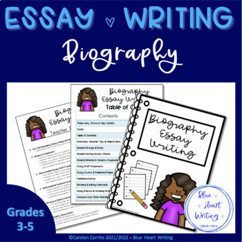 Preview of Graphic Organizer for Biography