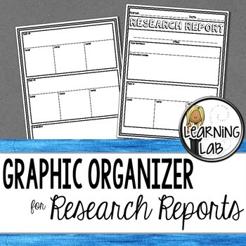 Preview of Graphic Organizer for Research Reports