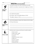 Graphic Organizer for Solving Word Problems